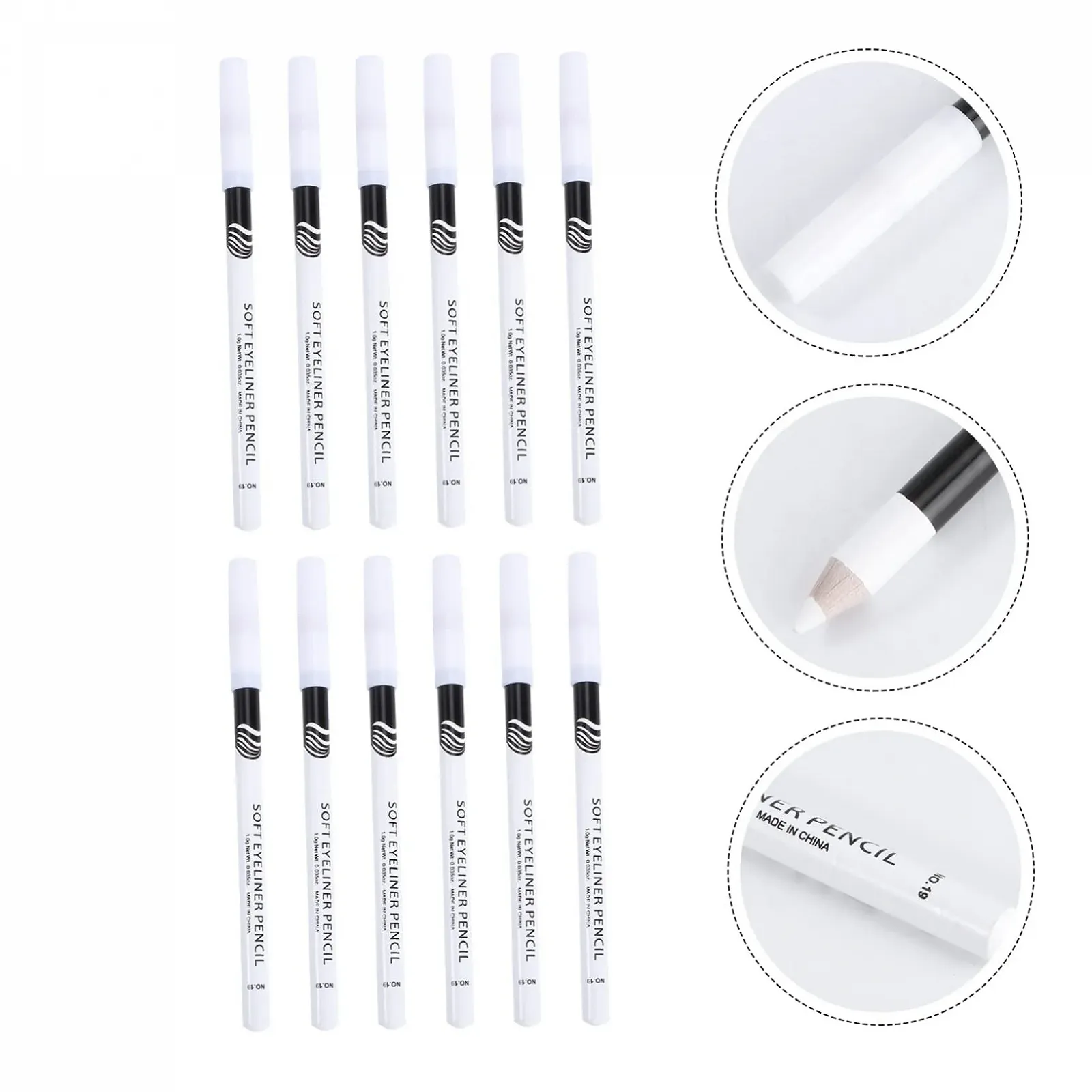 Карандаш для глаз minkissy Белый, фото №7