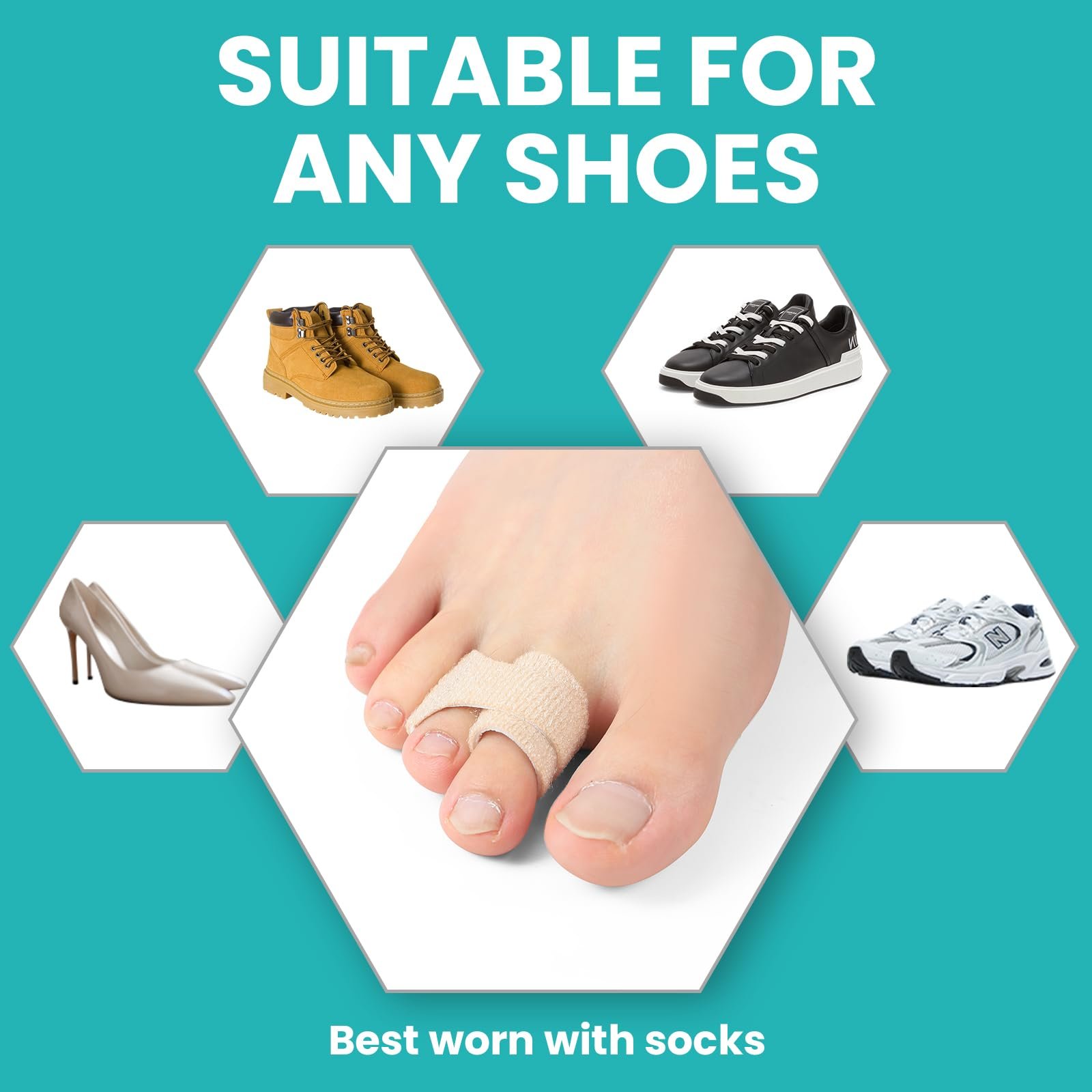 Корректор для пальцев ног Promifun, тканевый, 10 шт, коричневый (6 больших + 4 малых), фото №5 Корректор для пальцев ног Promifun, тканевый, 10 шт, коричневый (6 больших + 4 малых), фото №5