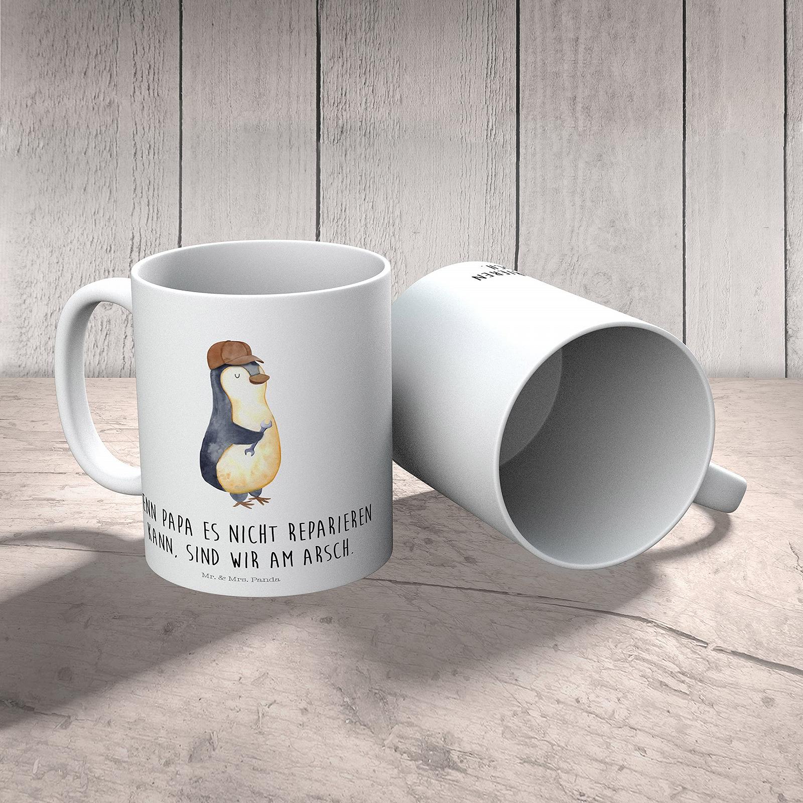 Кружка для кемпинга Mr. & Mrs. Panda Kindergarten Детская кружка Wenn Papa es nicht reparieren kann, wir am Arsch mit SPR, фото №3