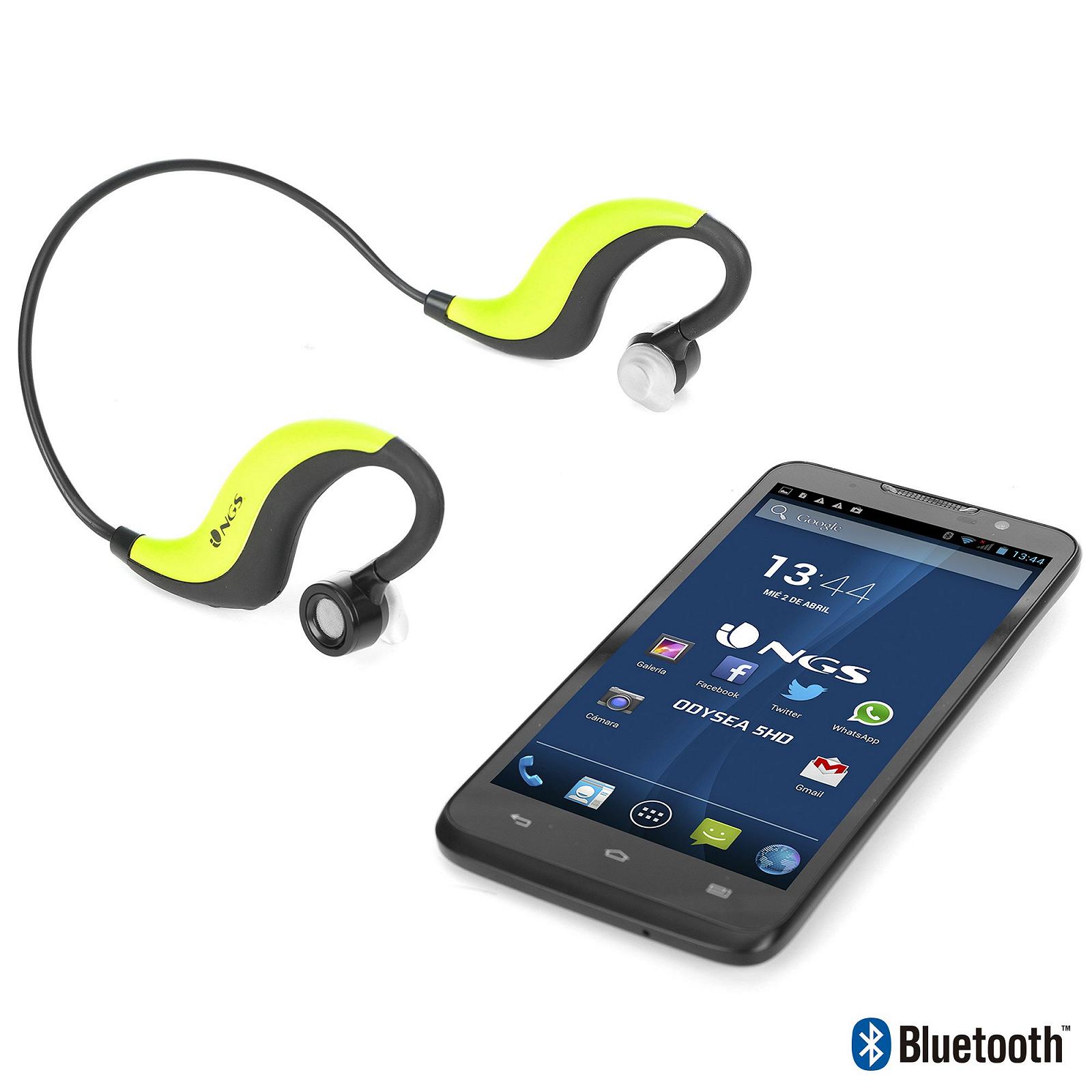 Наушники NGS Artica Runner Sport вставные Bluetooth Зелёный, фото №4