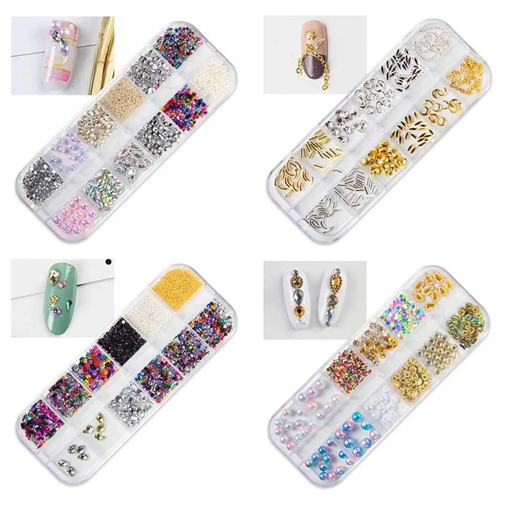 Стрази для нігтів Блискітки DIY 48 стилів, фото №1