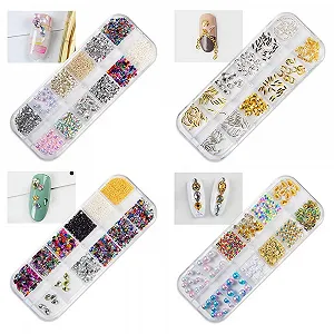 Стрази для нігтів Блискітки DIY 48 стилів - Фото 1