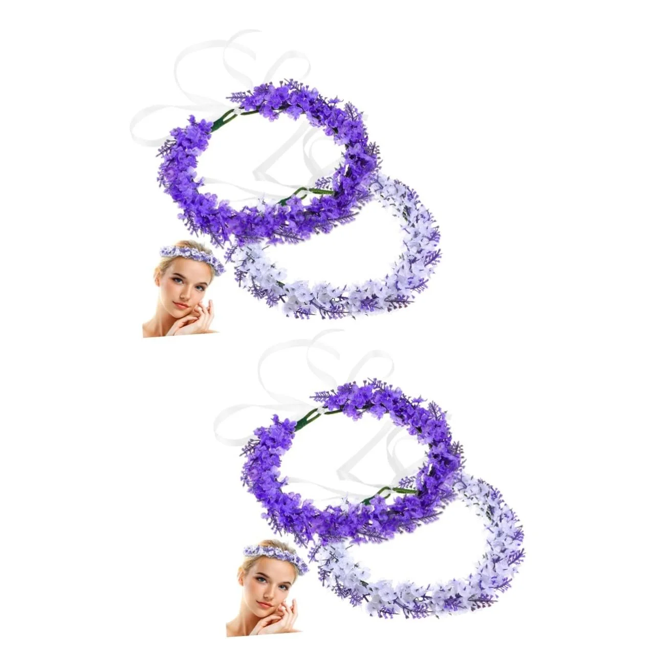 Вінок на голову Abaodam Набір з 4 весільних прикрас для волосся, фото №1