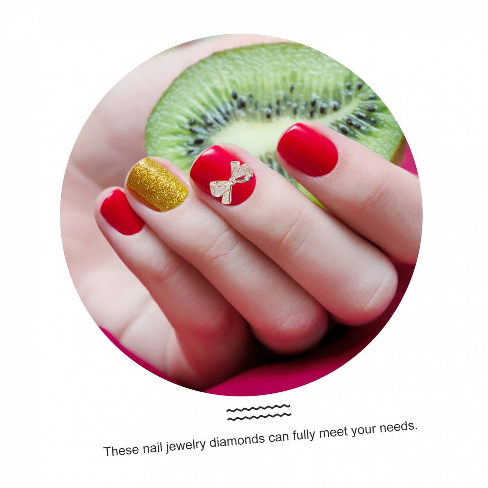 Стразы для ногтей Mikinona 5 шт. Украшения для маникюра своими руками для женщин и девушек, фото №4