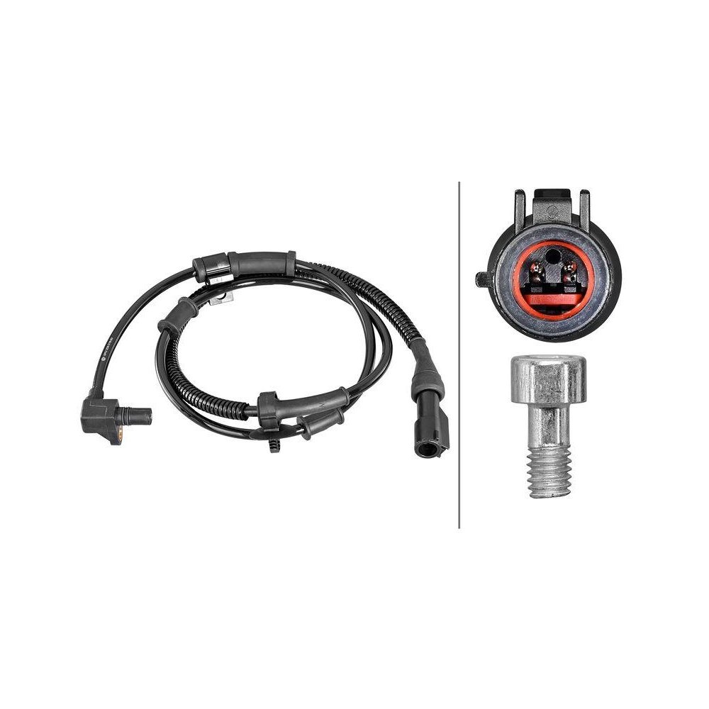 Датчик частоты вращения колеса HELLA 6PU 358 218-601 для FORD FORD USA, передний мост, фото №1