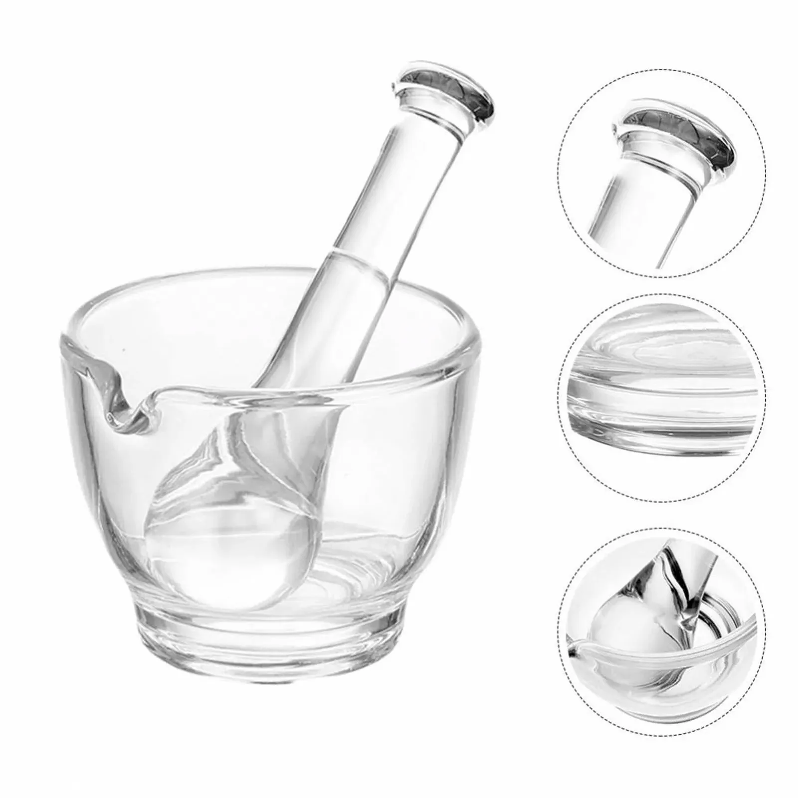 Скляна ступка з товкачем, фото №4