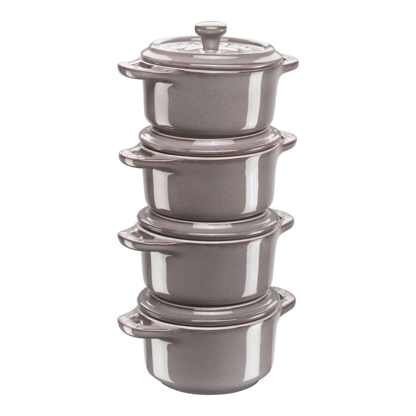 Набір кокотниць Staub Mini Cocotte Set 4 шт. круглі керамічні, фото №1