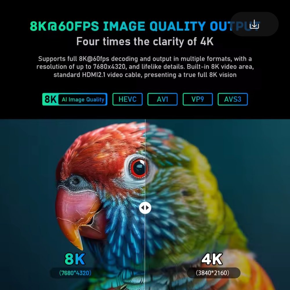 Медіаплеєр Kinhank K9 Amlogic S928X-K 4/64Gb WIFI6 AI-SR, фото №4