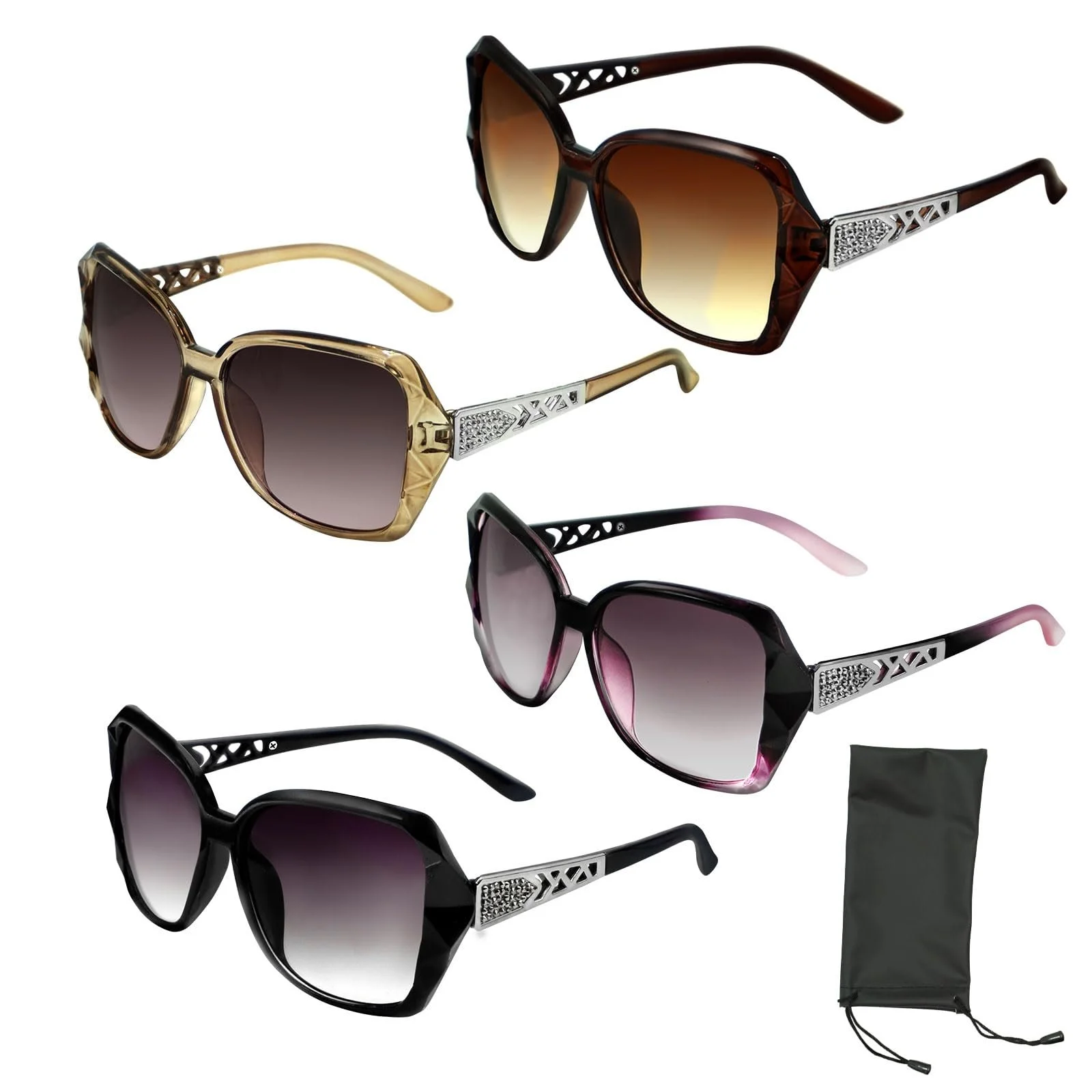 Сонцезахисні окуляри XWCHASA Великі Жіночі Класичні Трендові Вінтажні Модні, фото №1