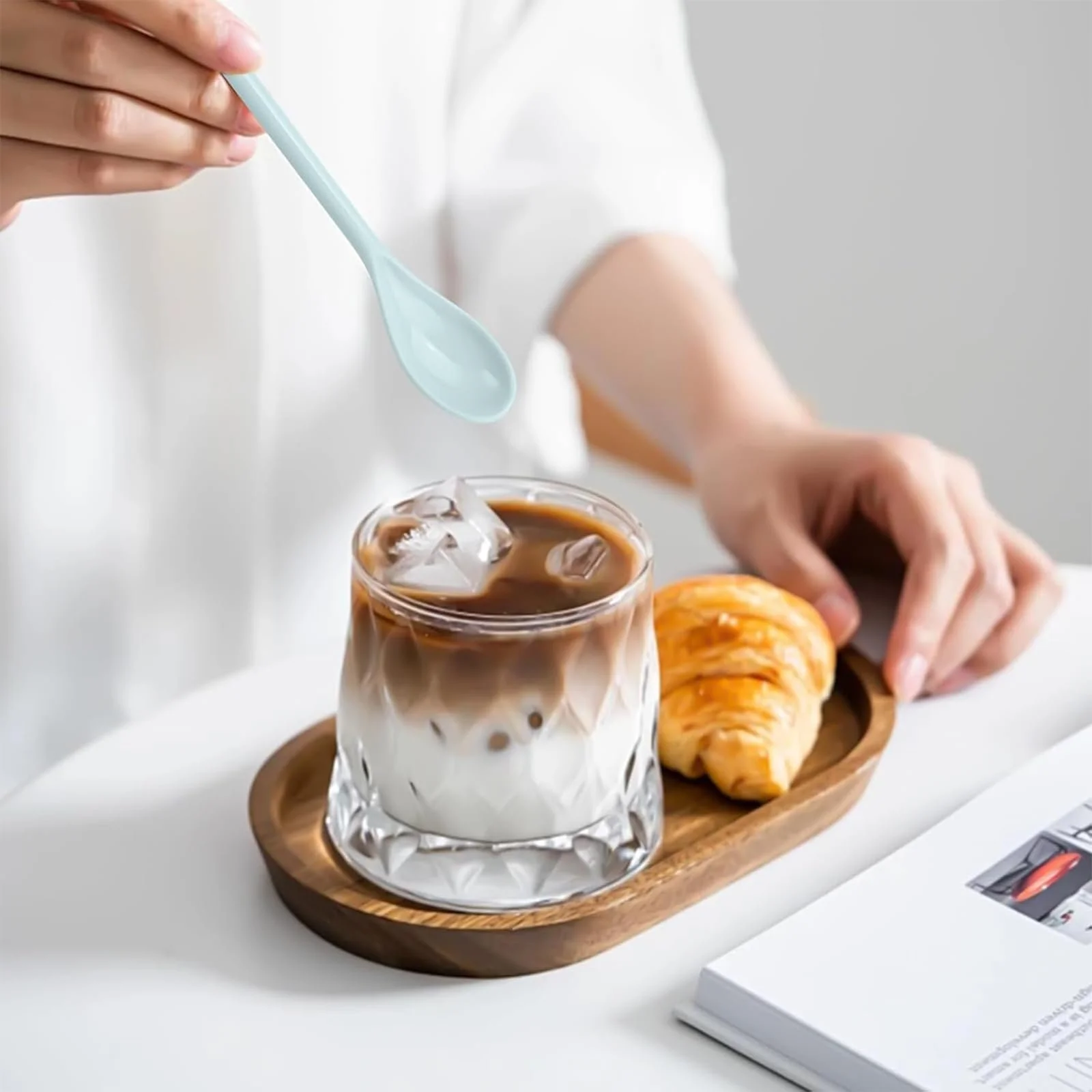 Набір з 5 меламінових ложок для йогурту, довгі пластикові, фото №7 Набір з 5 меламінових ложок для йогурту, довгі пластикові, фото №7