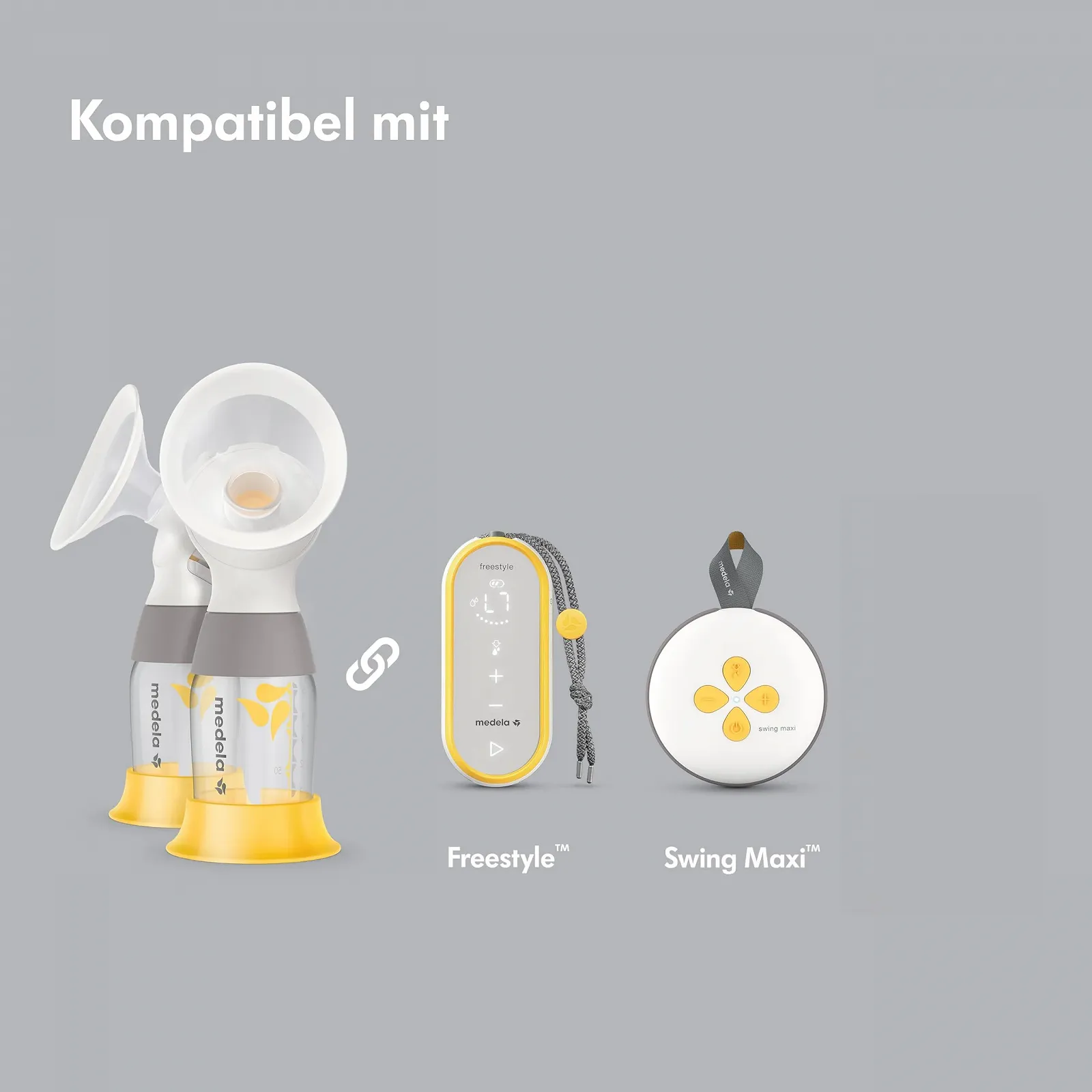 Набір для електричного молоковідсмоктувача Medela Classic PersonalFit Flex Freestyle Swing Maxi, фото №5 Набір для електричного молоковідсмоктувача Medela Classic PersonalFit Flex Freestyle Swing Maxi, фото №5