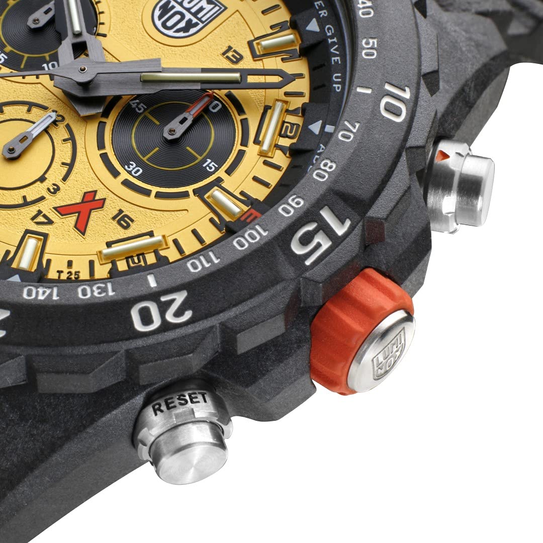Чоловічий годинник Luminox XB.3745 з аналоговим швейцарським кварцовим механізмом з гумовим ремінцем чорного кольору, фото №4