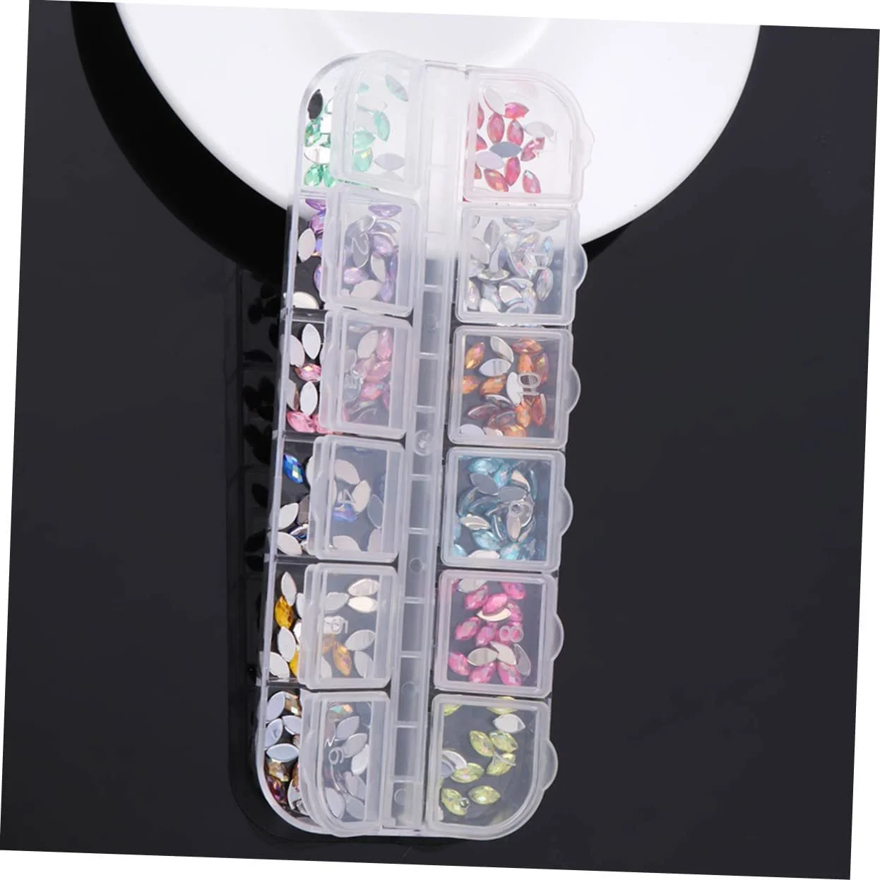 Стразы для ногтей Healvian 3шт 12шт Бриллиантовые Стразы для ногтей Кристалл, фото №7