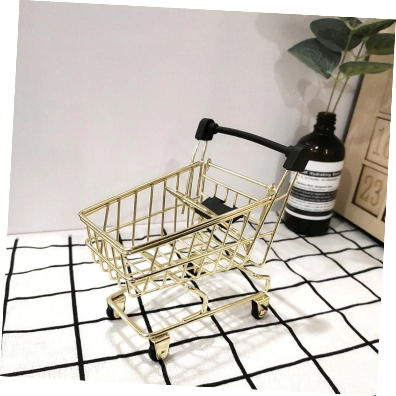 Игрушечная тележка VOSAREA Золотая из пластика, фото №4 Игрушечная тележка VOSAREA Золотая из пластика, фото №4