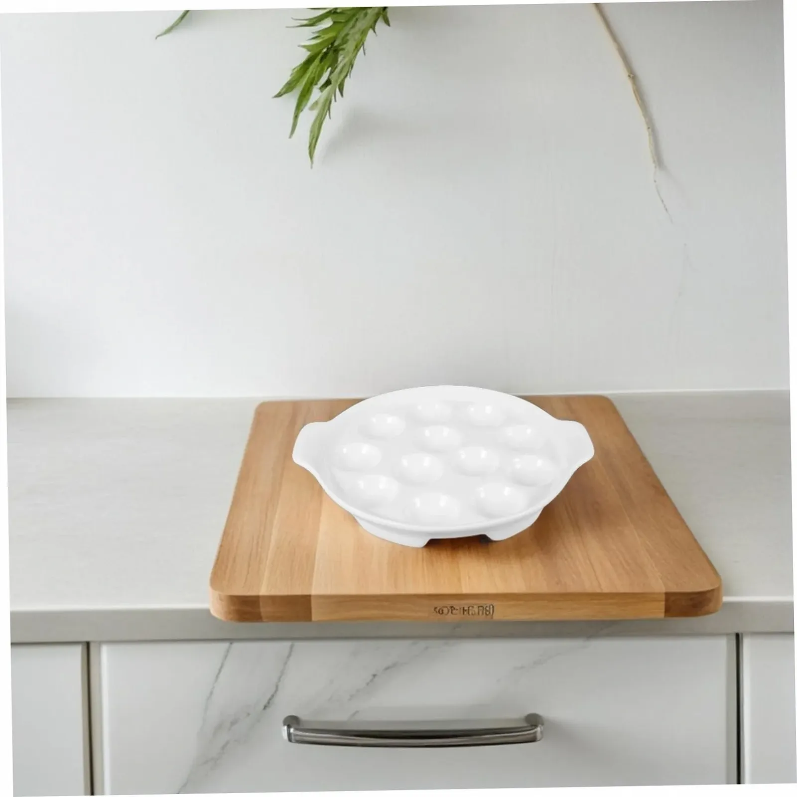 Форма для запікання равликів Керамічна З отворами Білий, фото №5 Форма для запікання равликів Керамічна З отворами Білий, фото №5