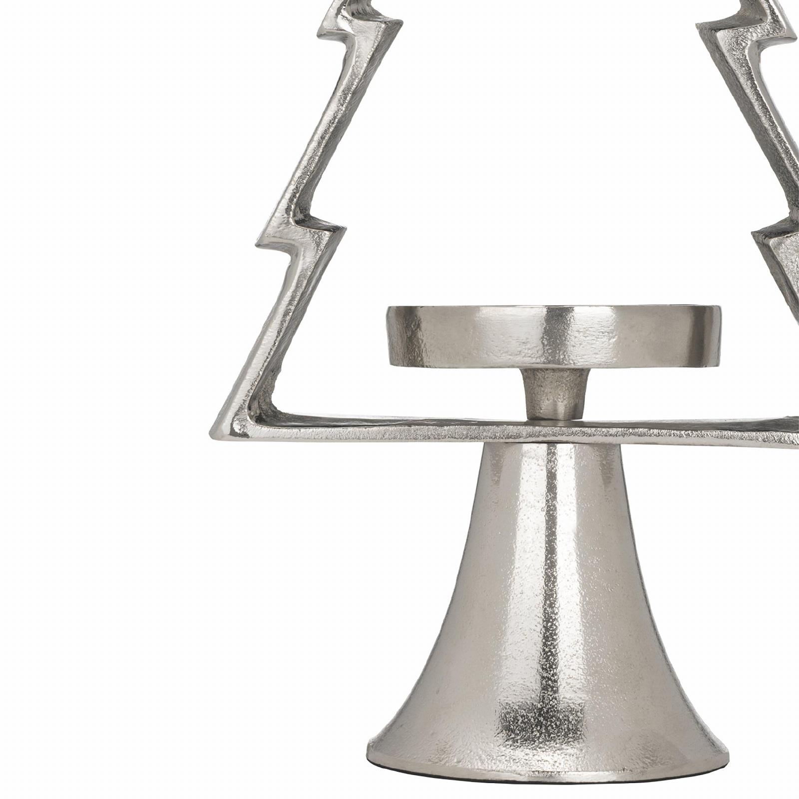 Підсвічник EGLO LIVING Mukayle 34 см срібло, фото №4 Підсвічник EGLO LIVING Mukayle 34 см срібло, фото №4