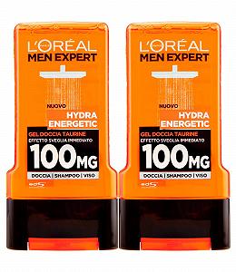 Гель для душа 3-в-1 L'Oréal Paris Men Expert Hydra Energetic с таурином 300 мл 2 шт - Фото 1