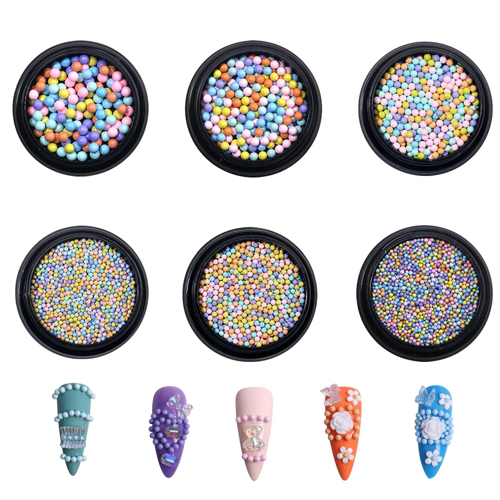 Ікра для нігтів 3D Macaron кольорів, аксесуари для жінок та дівчат, фото №1 Ікра для нігтів 3D Macaron кольорів, аксесуари для жінок та дівчат, фото №1