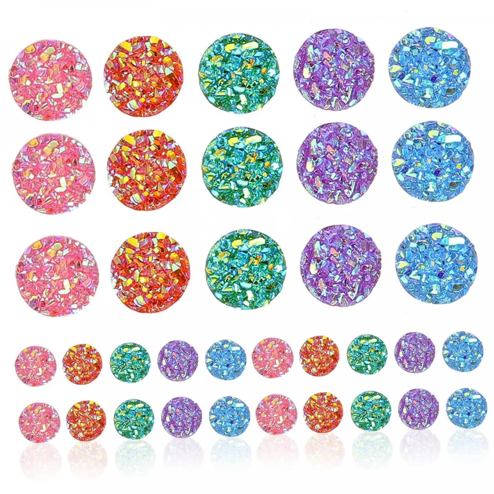 Стразы Hohopeti Gypsophila с плоским основанием, 100 шт, фото №1