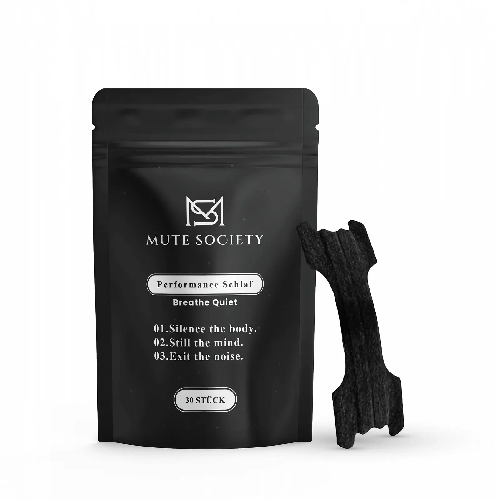 Пластыри для носа против храпа Mute Society Черный, 30 шт, фото №1