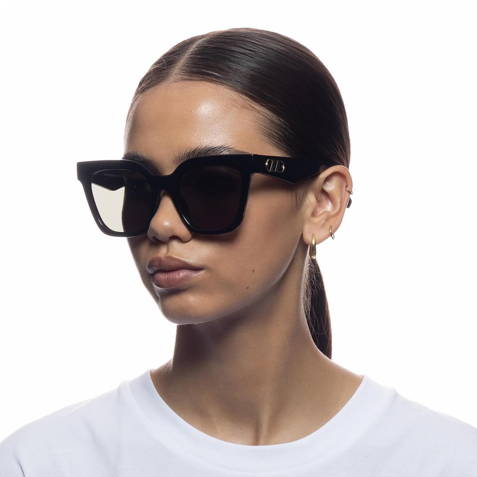 Солнцезащитные очки Le Specs Star Glow Квадратные Dark Tort LSP2352201, фото №5