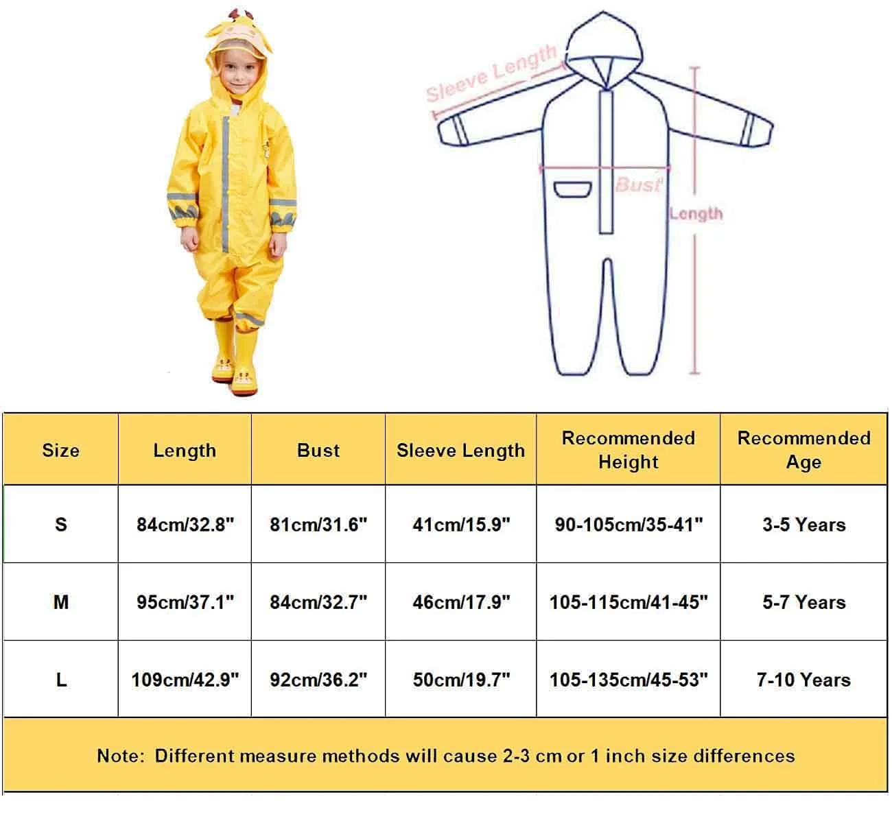 Непромокальний комбінезон FILOWA Дитячий, дихаючий дощовий комбінезон, фото №7