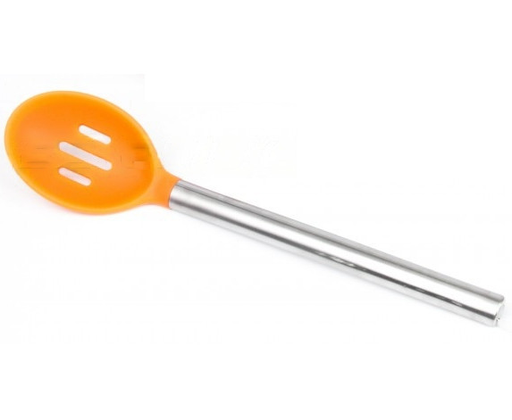 Ложка кухонная силиконовая FRU-490-Orange оранжевая, фото №1