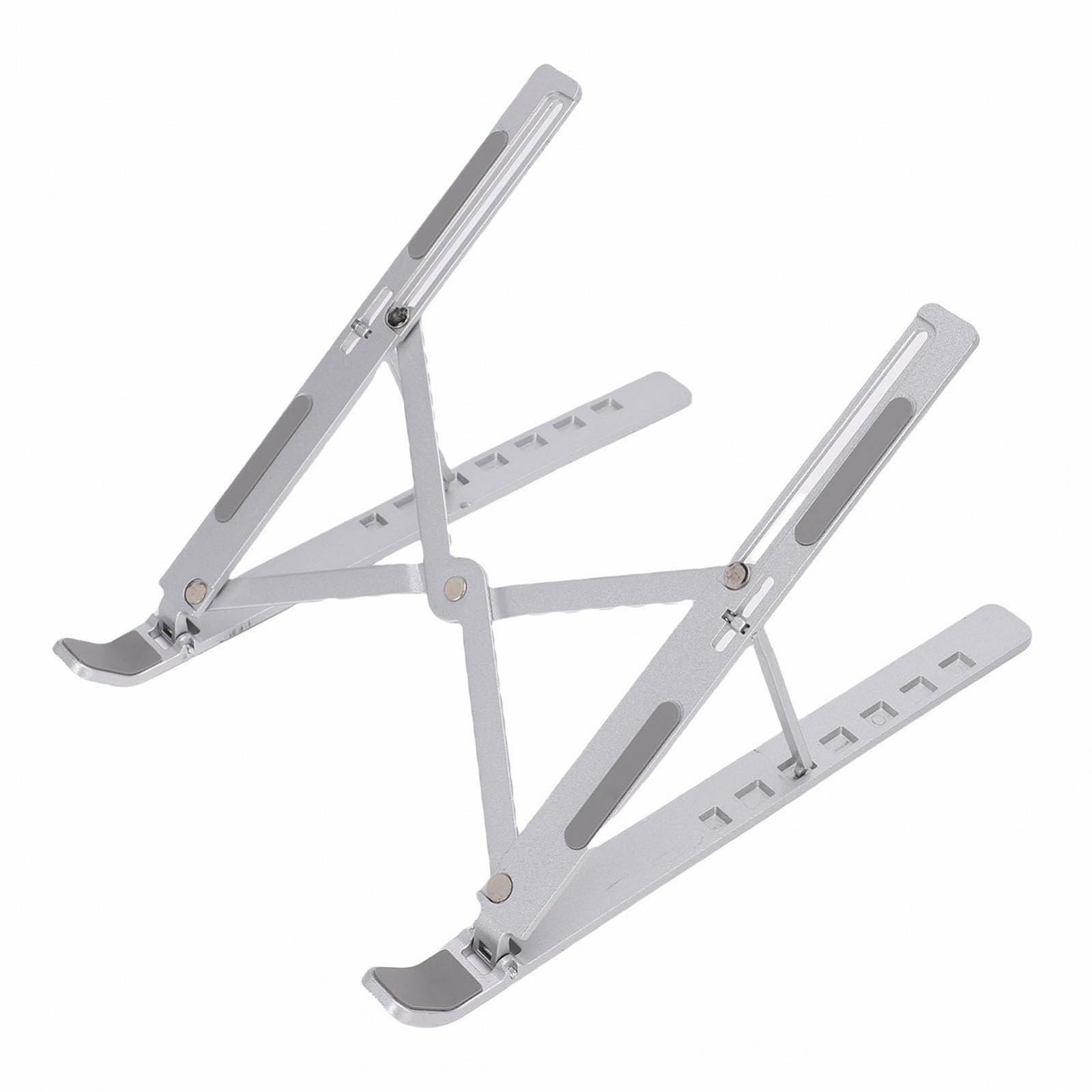 Подставка для ноутбука складная, с регулировкой высоты, эргономичная, портативная подставка для компьютера для стола, изготовлена из алюминиевого сплава для OS X Air Pro, фото №9