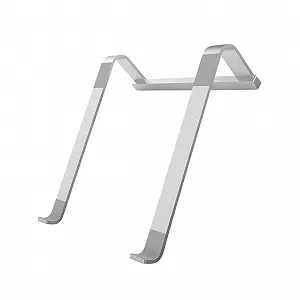 Подставка для ноутбука алюминиевая эргономичная портативная для отвода тепла совместима с ноутбуком серебристая - Фото 1