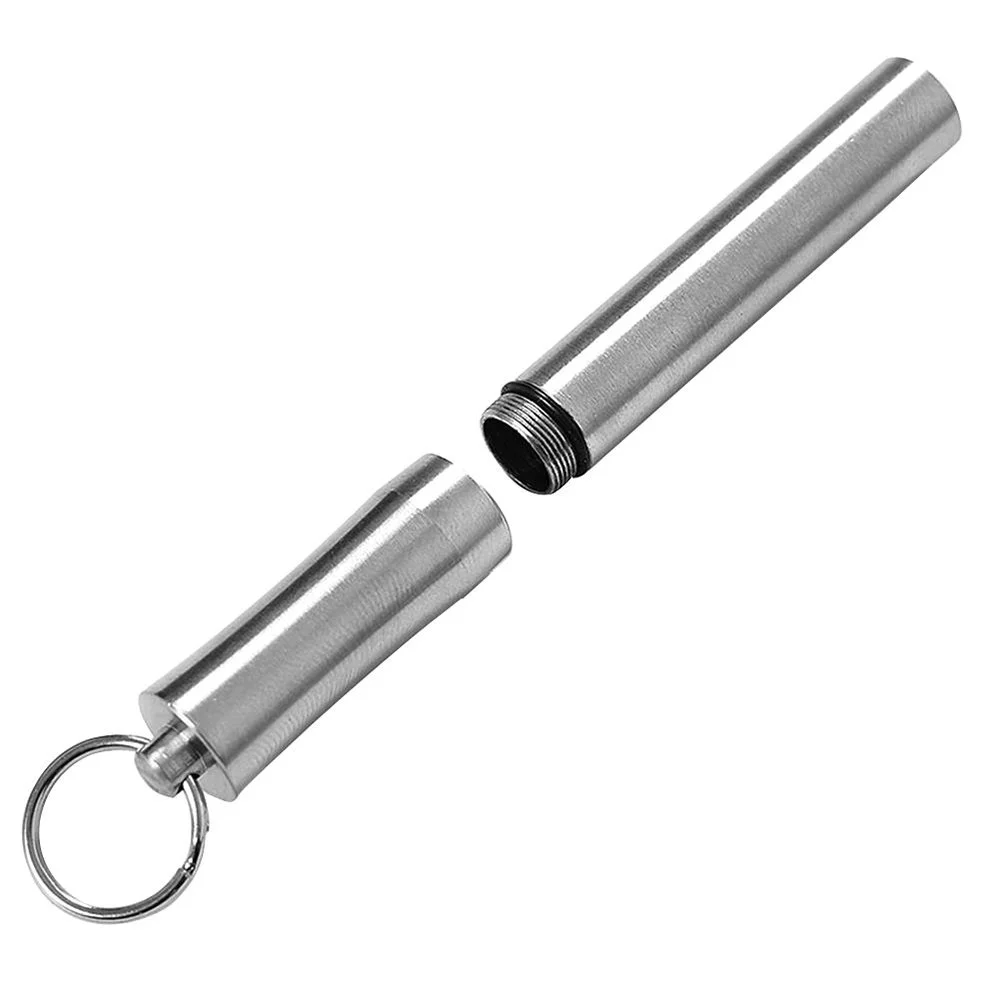 Контейнер для зубочисток, портативний, декоративний, кишеньковий, титановий., фото №5