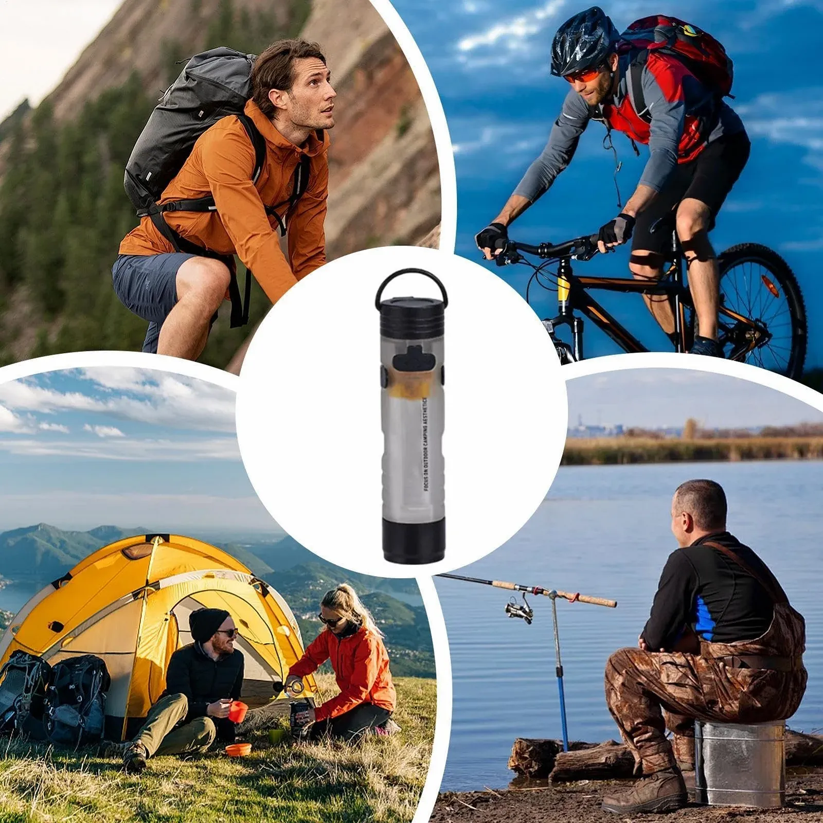 Фонарик Gerique клипса на козырек, водонепроницаемый уличный фонарь, многофункциональная ультраяркая светодиодная лампа для охоты, кемпинга, рыбалки, ручной источник света, 6,5 x 1,5 см, фото №5