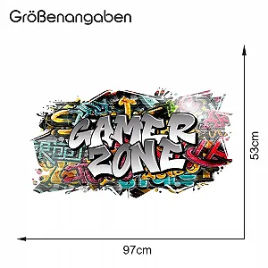 Наклейка на стіну W008 3D Graffiti 07 Sprayer 97 x 53 см synthetic.ua - Фото 1