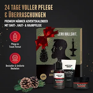 Адвент-календар Brooklyn Soap Company 2025 - Різдвяний календар для чоловіків - 24 предмети synthetic.ua - Фото 1