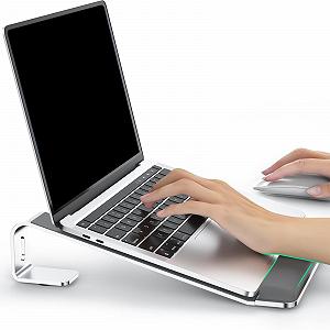 Подставка для ноутбука с поддержкой запястья, эргономичная подставка со съёмными подкладками под запястья synthetic.ua - Фото 1