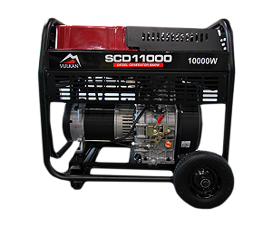 Генераторна установка SCD11000 дизель 1ф 9кВт ел старт 18л колеса synthetic.ua - Фото 1