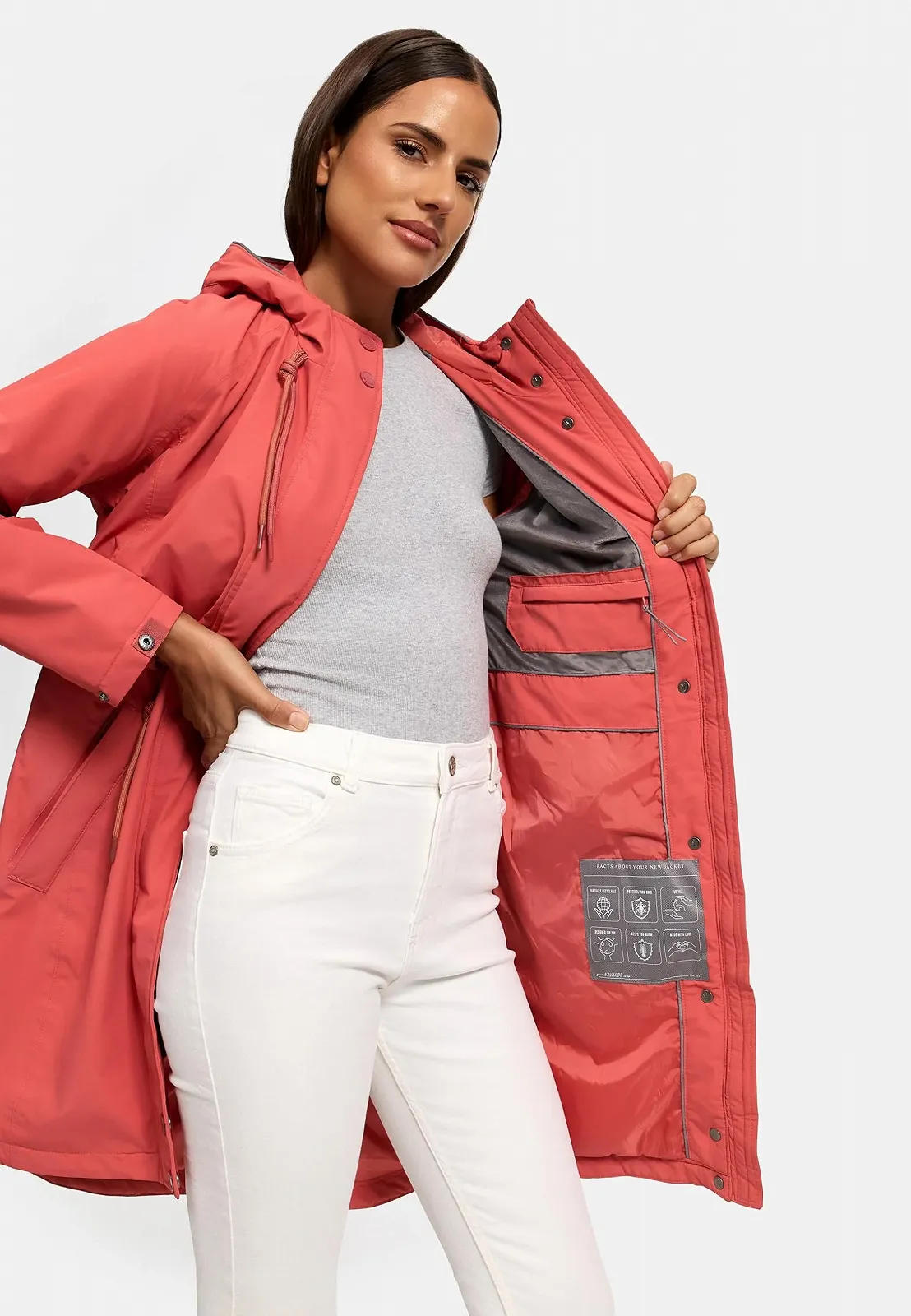 Женская Переходная Куртка Marikoo Megumii 16 Водонепроницаемая с Отражающими Деталями и Кулиской на Талии, фото №7 Женская Переходная Куртка Marikoo Megumii 16 Водонепроницаемая с Отражающими Деталями и Кулиской на Талии, фото №7