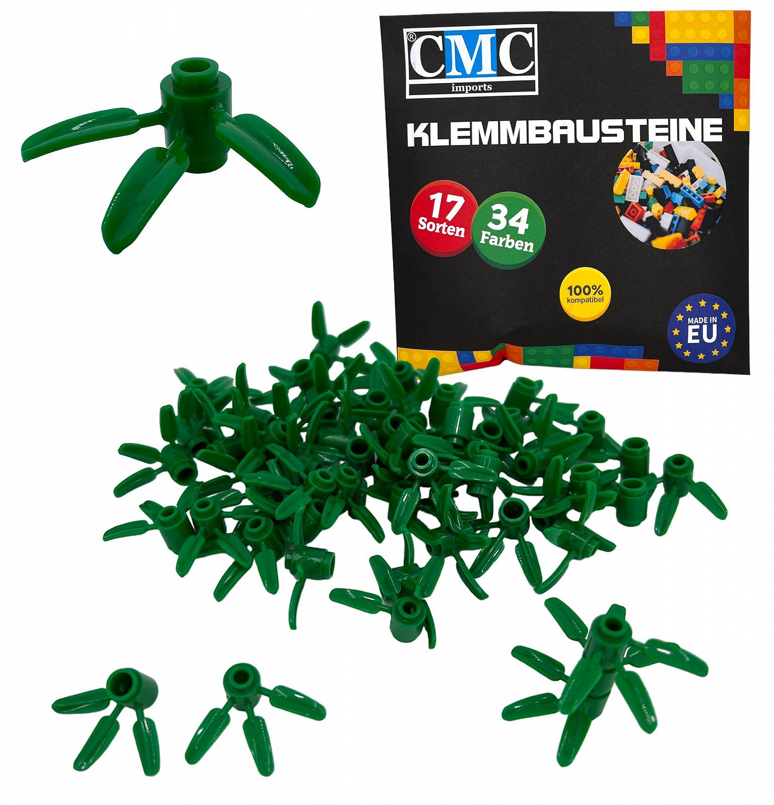 Импорты СМС 50 шт. Зажимные Блоки Бамбук Зелёные, фото №1