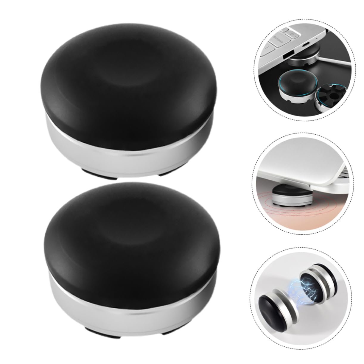 Підставка для ноутбука Artibetter 2 шт. Настільний тримач Чорний Стабільна Ергономічна для використання на столі, фото №4