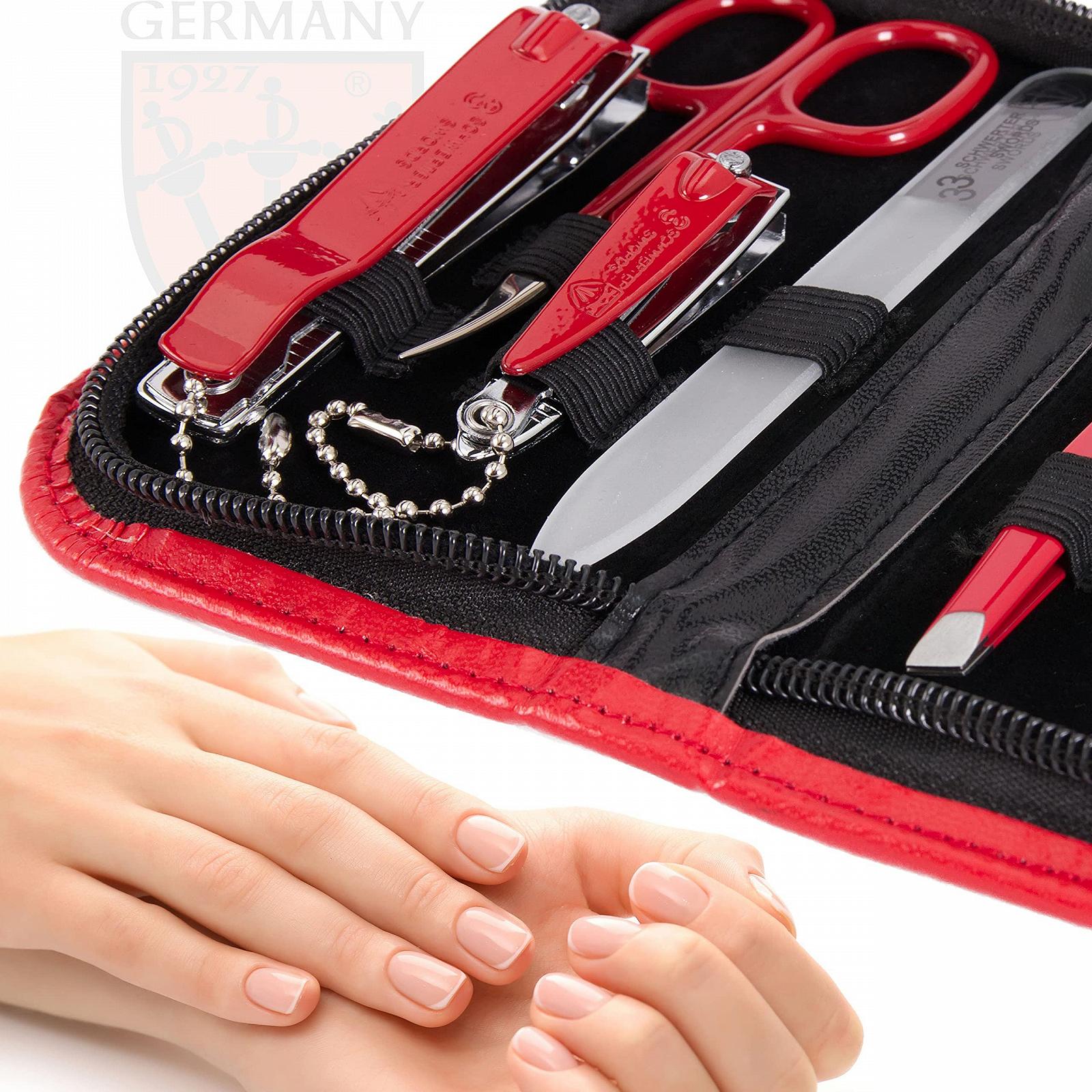 Набір для манікюру та педикюру DREI SCHWERTER Emilia, 8 предметів, червоний, фото №3 Набір для манікюру та педикюру DREI SCHWERTER Emilia, 8 предметів, червоний, фото №3