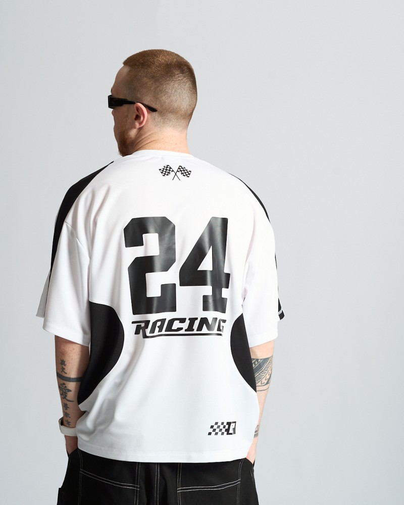 Футболка оверсайз Ogonpushka Flag біла, фото №3