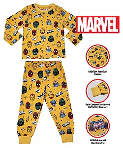 Пижама Marvel Spiderman Hulk Iron Man & Captain America С длинными рукавами synthetic.ua - Фото 1