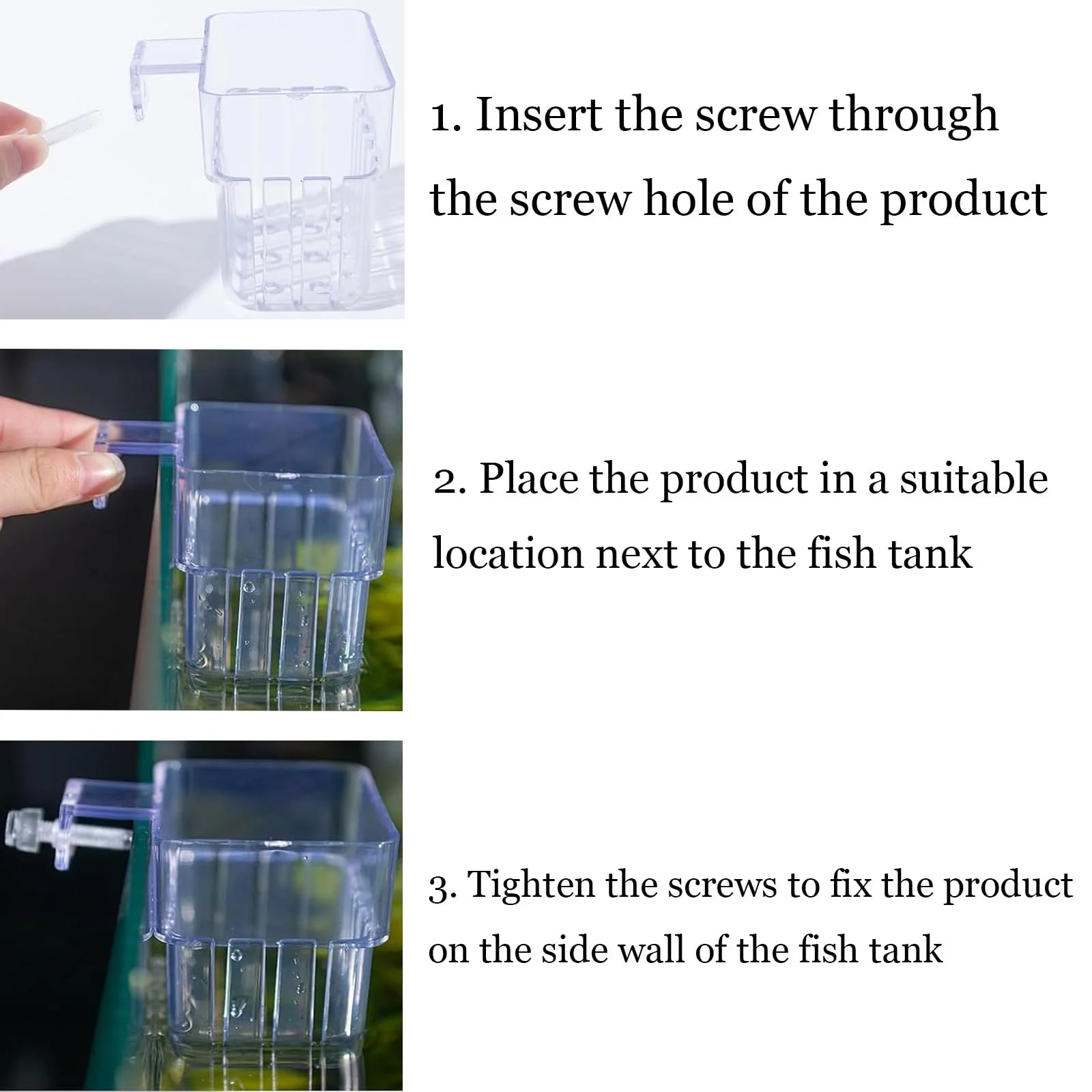 Настінний квітковий горщик Набір з 5 предметів Прозорий ABS-пластик для гідропоніки та акваріума, фото №6