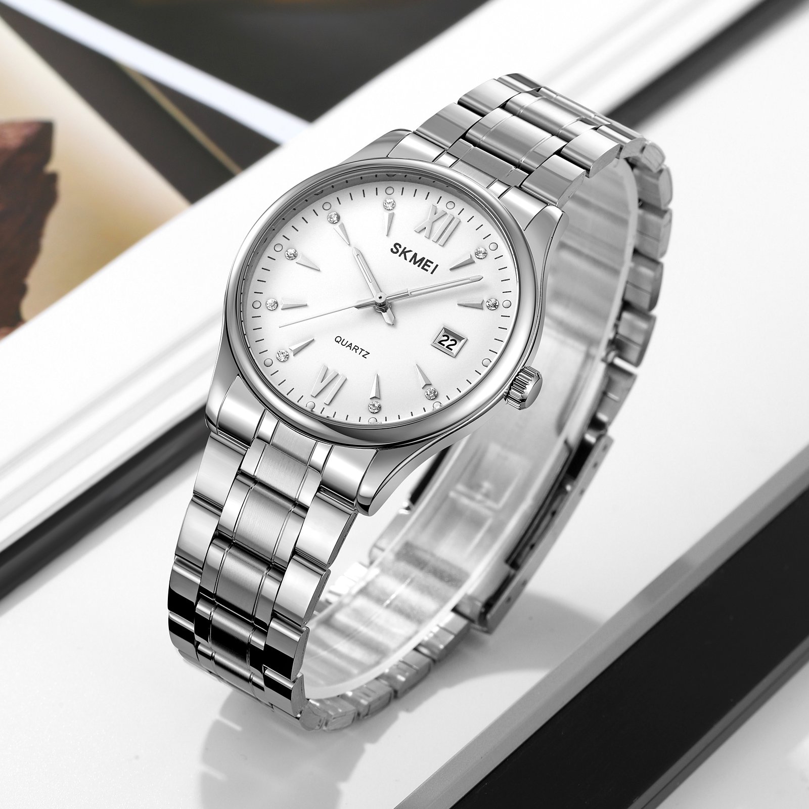 Годинник Skmei 2158SIWT Silver-White, фото №4