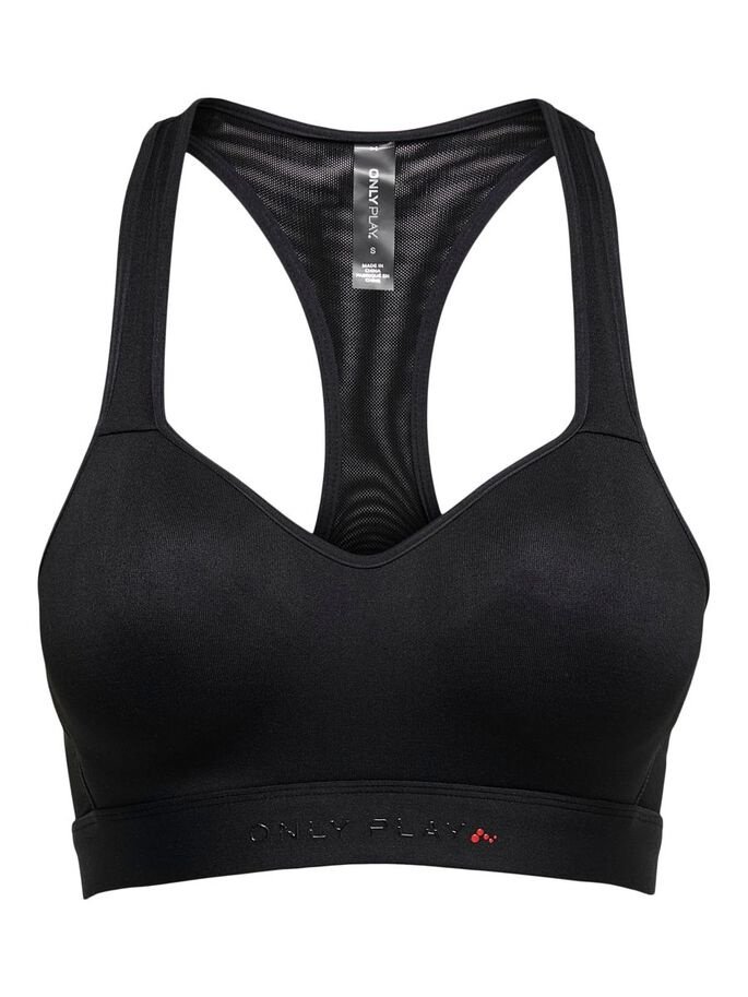 Топ ONPPERFORM SPORTS BRA - NOOS 15188960- Only Play Чорний XS, фото №4