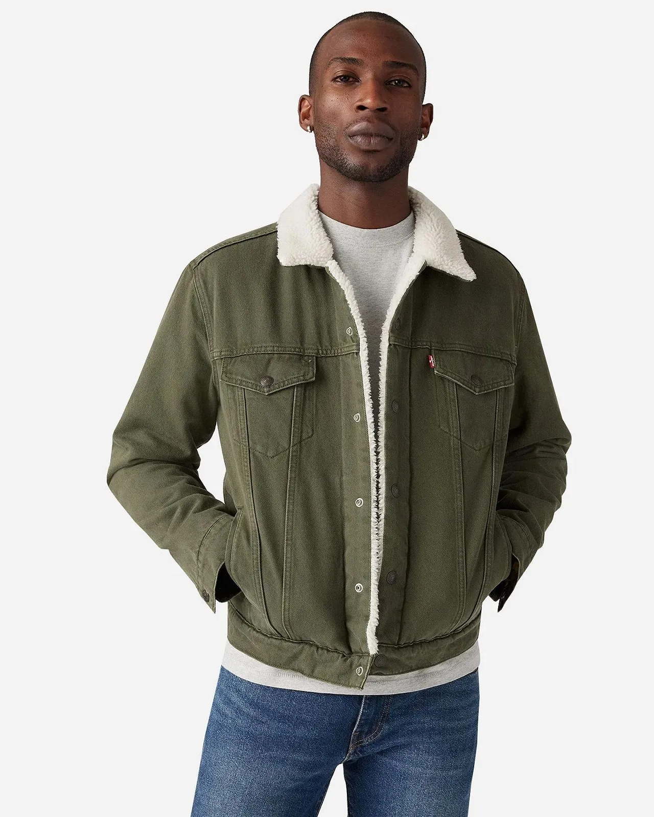 Джинсова куртка Levis - Type 3 Sherpa Trucker Forest Night - S, фото №2 Джинсова куртка Levis - Type 3 Sherpa Trucker Forest Night - S, фото №2