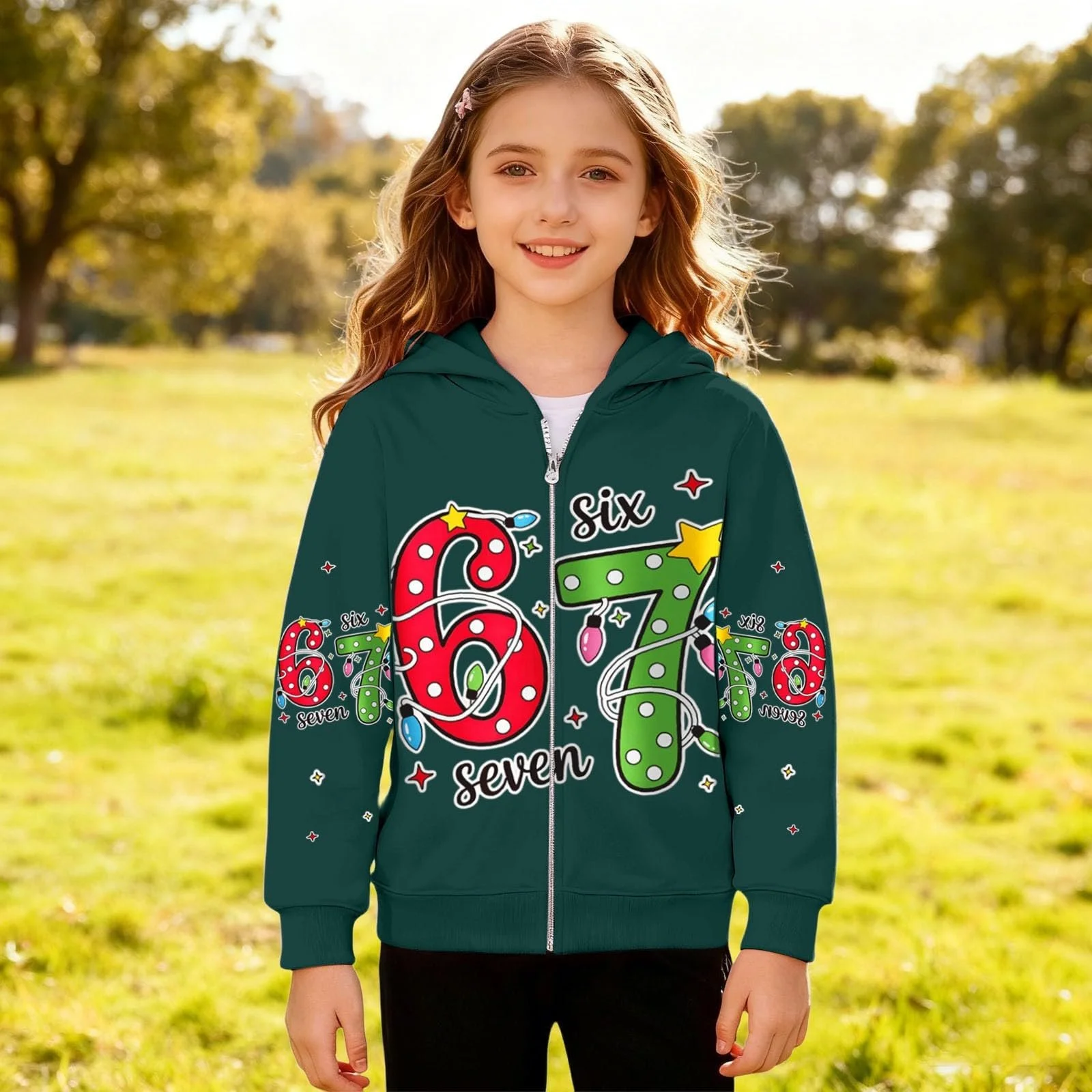 Худи Generisch Толстовка для мальчиков и девочек - Лонгслив с 67 принтами, худи, джемпер Y2K, повседневная толстовка, унисекс, смешной пуловер, уличная одежда, хип-хоп, удобная толстовка, фото №5