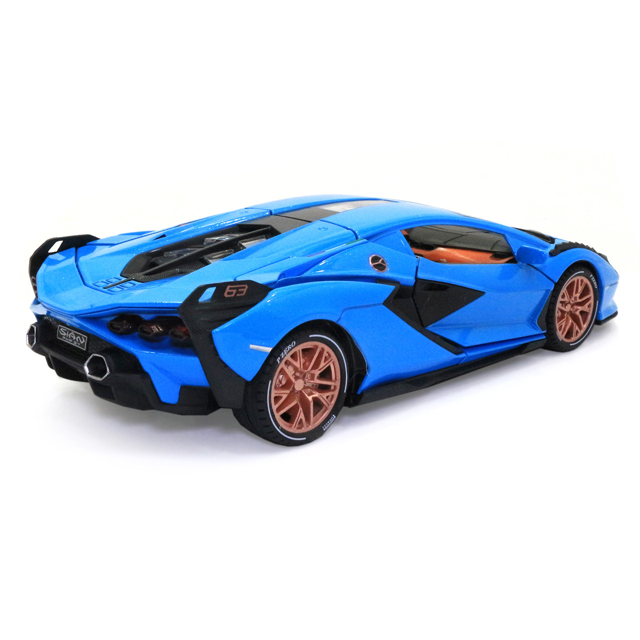 Игрушечная машинка металлическая Lamborghini Sian АвтоЕксперт Ламборджини Сиан свет звук 20*8*5 см, фото №3