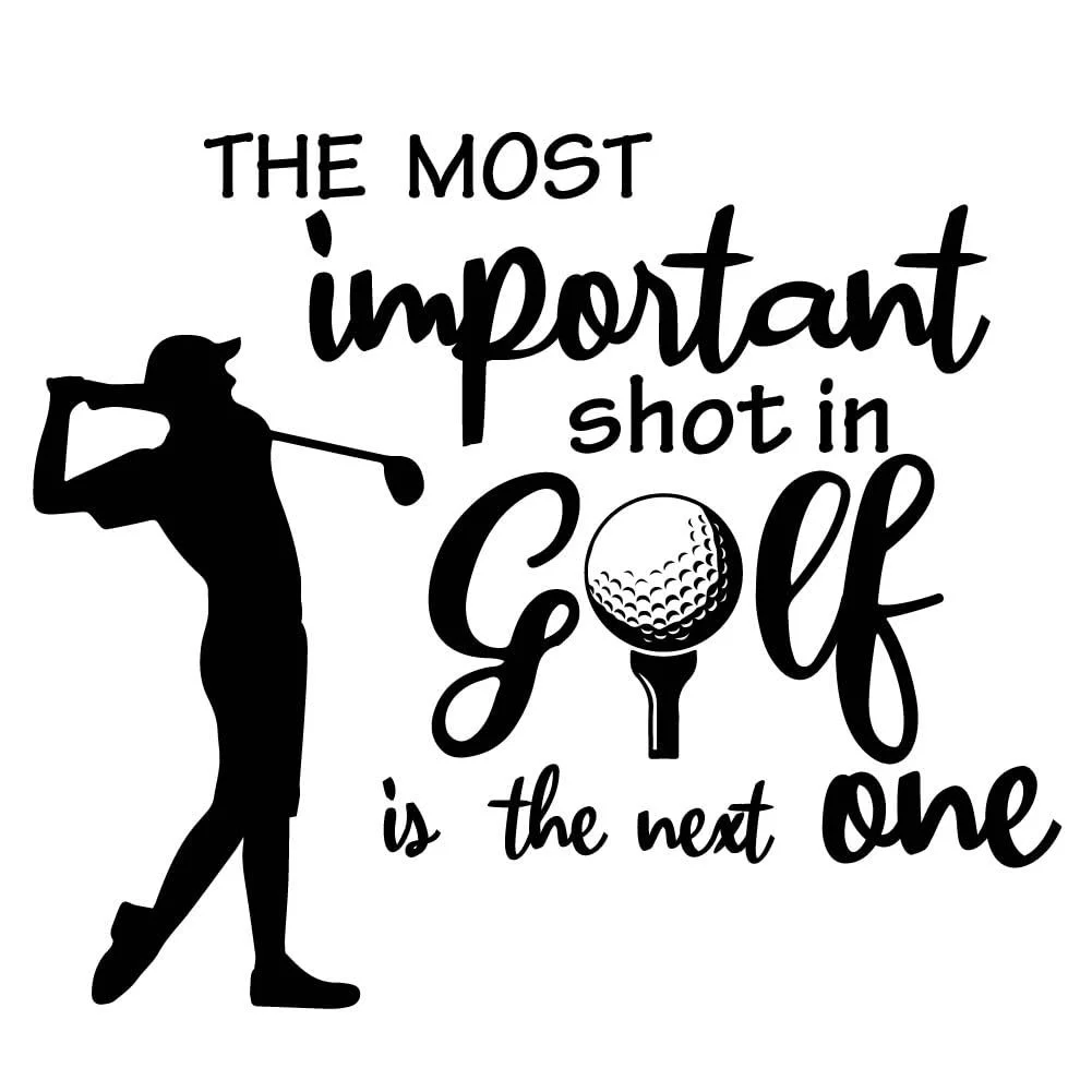 Наклейка на стіну SUPERDANT Golf Inspirational Quotes Вінілова 60 x 35 см, фото №3