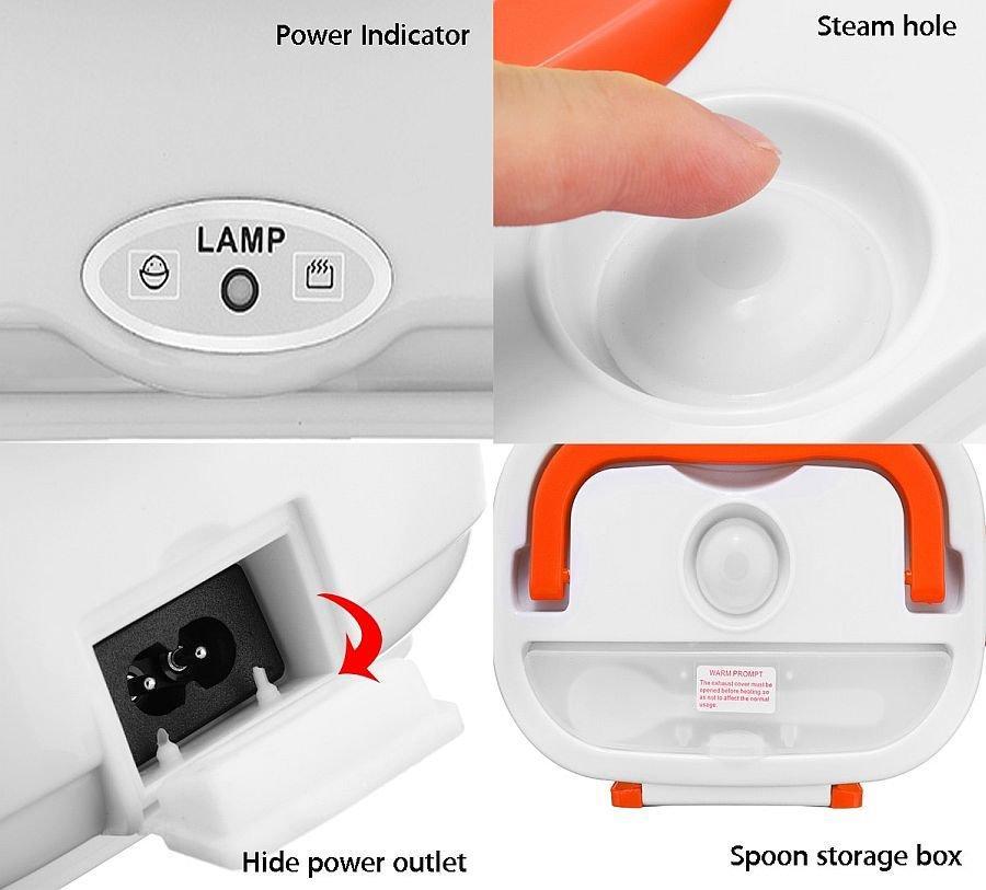 Електричний Ланч Бокс з підгрівом Kronos Lunchbox Ys-001 (bks_01838), фото №3