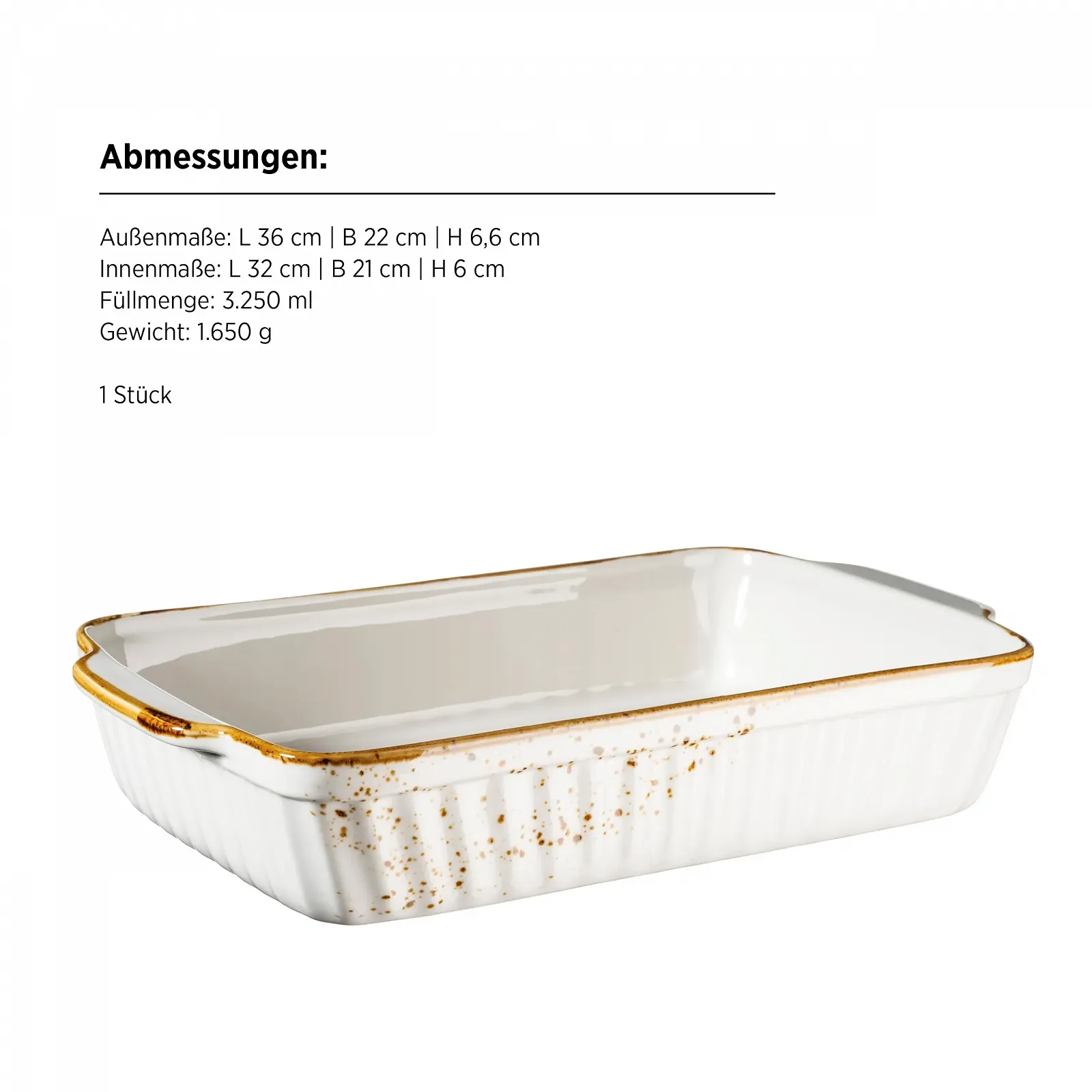 Набор форм для запекания MÄSER Pintar 2 предмета Фарфоровые Винтаж Кремовые, фото №2